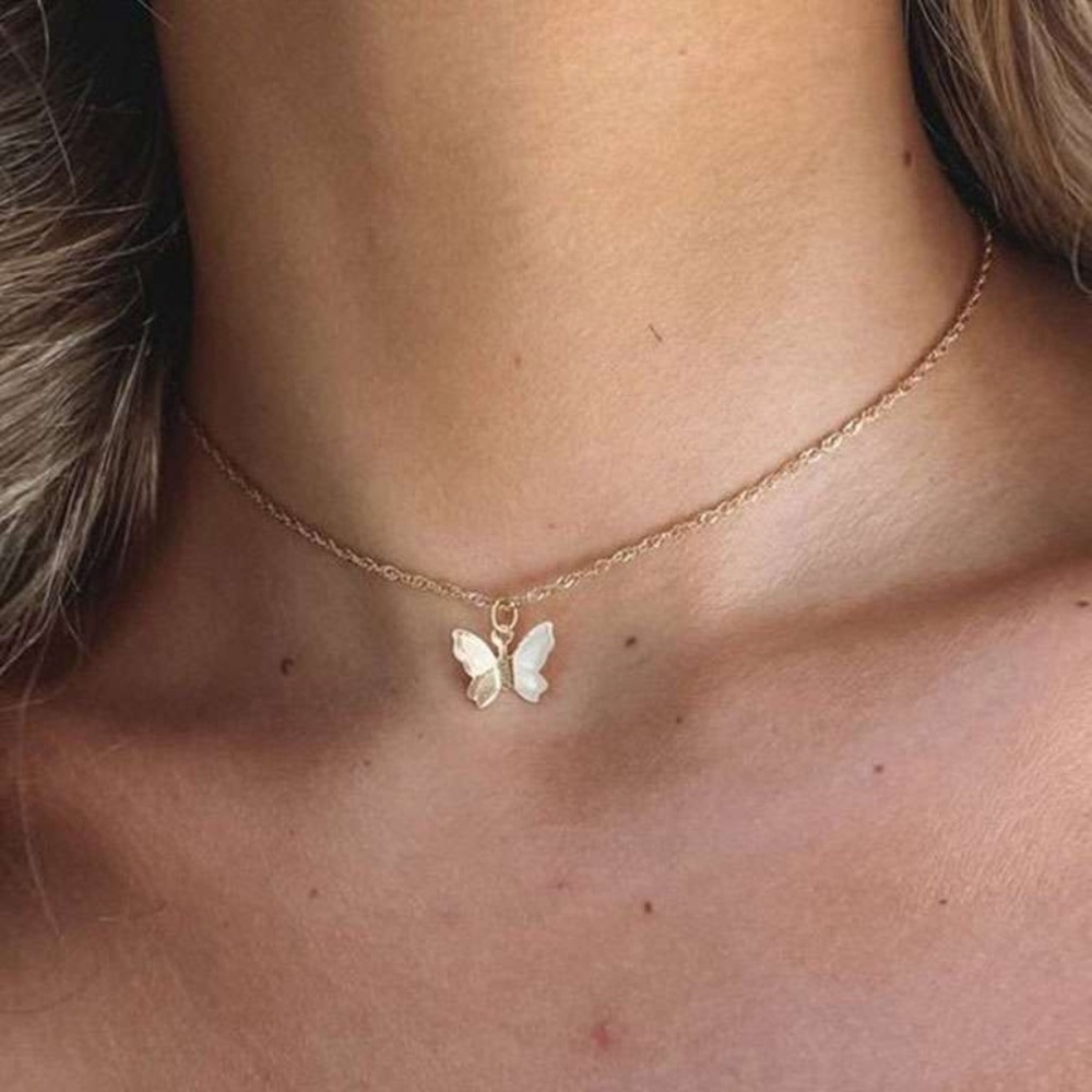 *AYESHA* Gold x Butterfly Simple Fashion Necklace